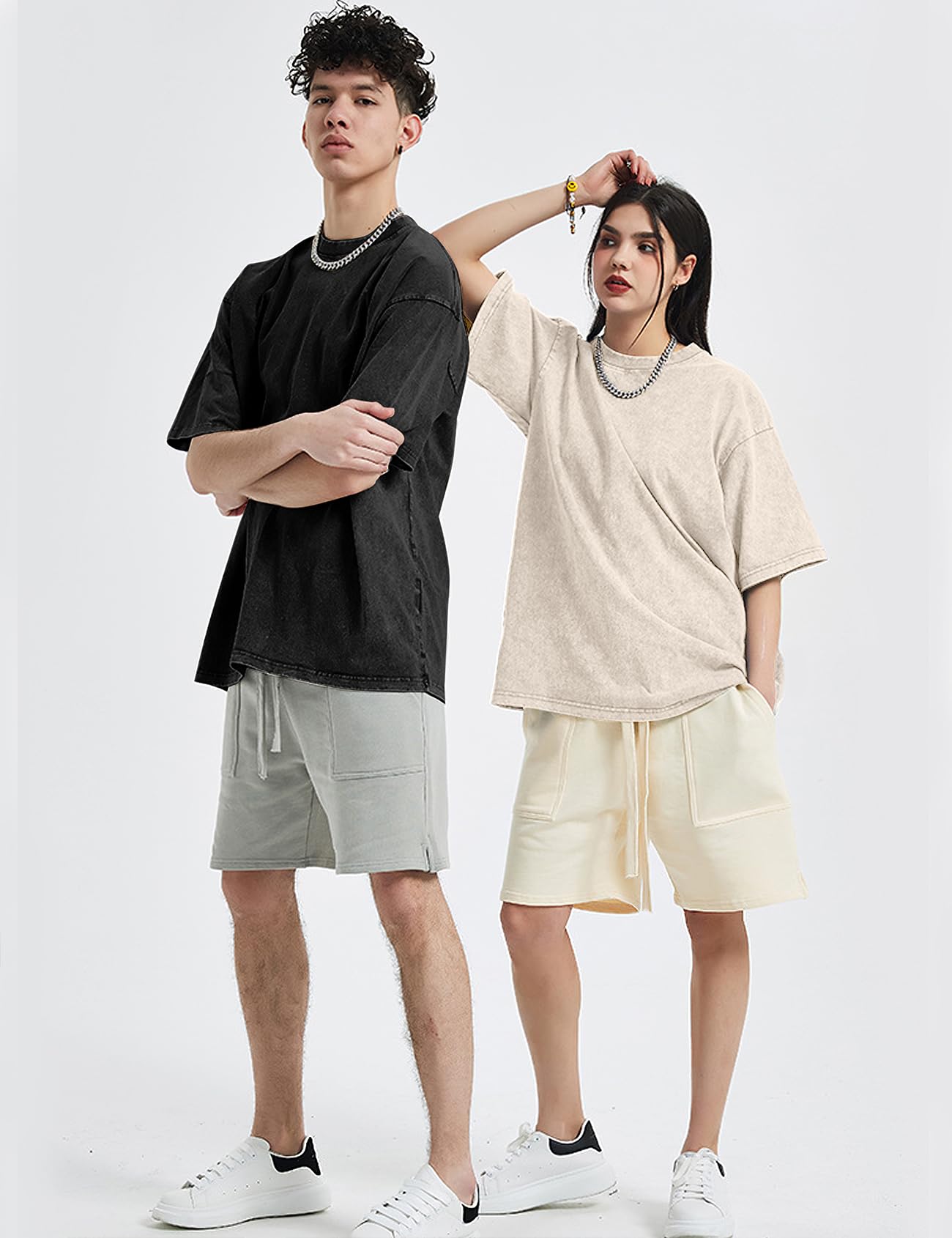 Eisctnd 4 Pack Men's Oversized T-Shirts