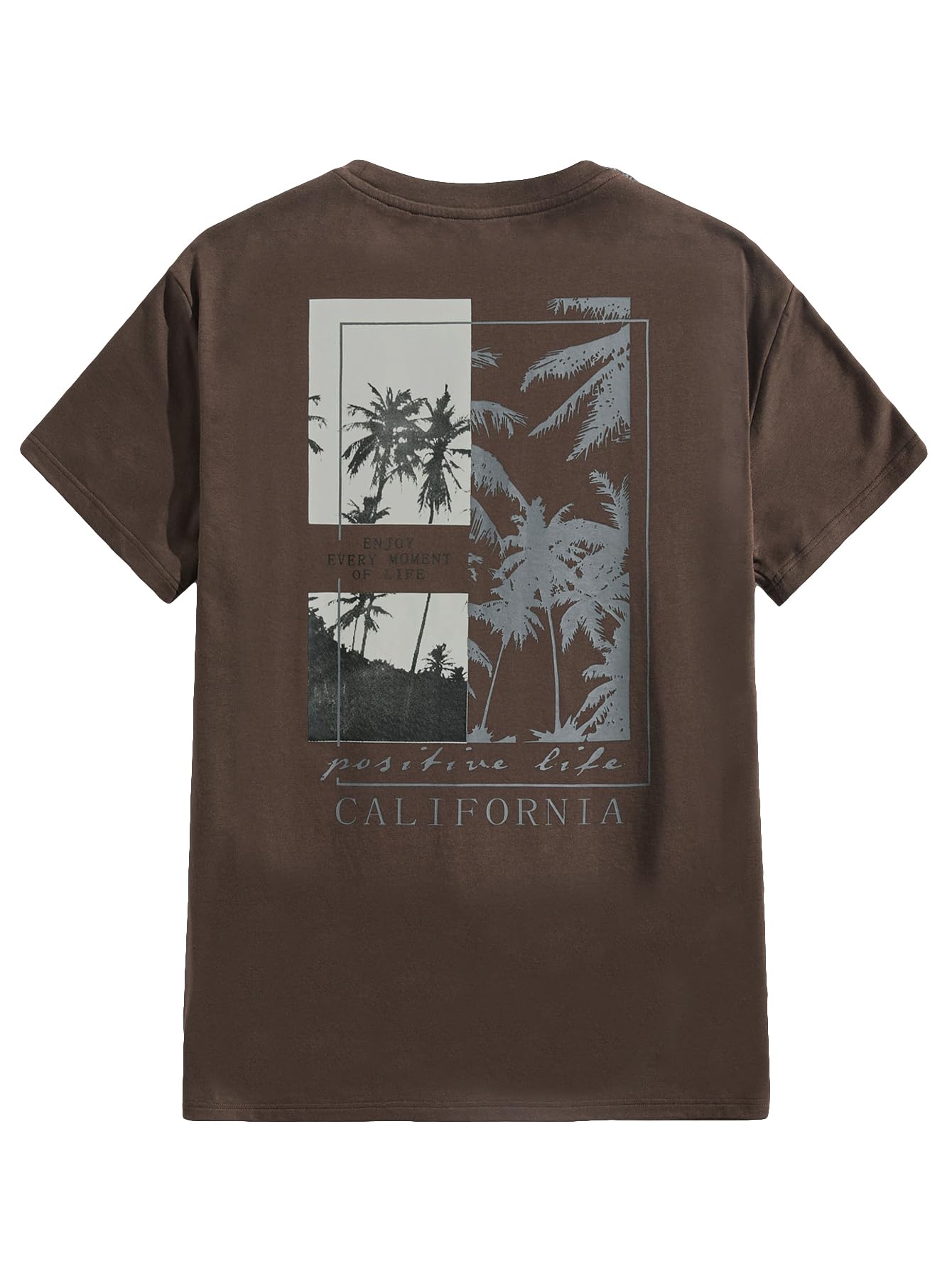 SOLY HUX Men's Graphic Tees Letter Print