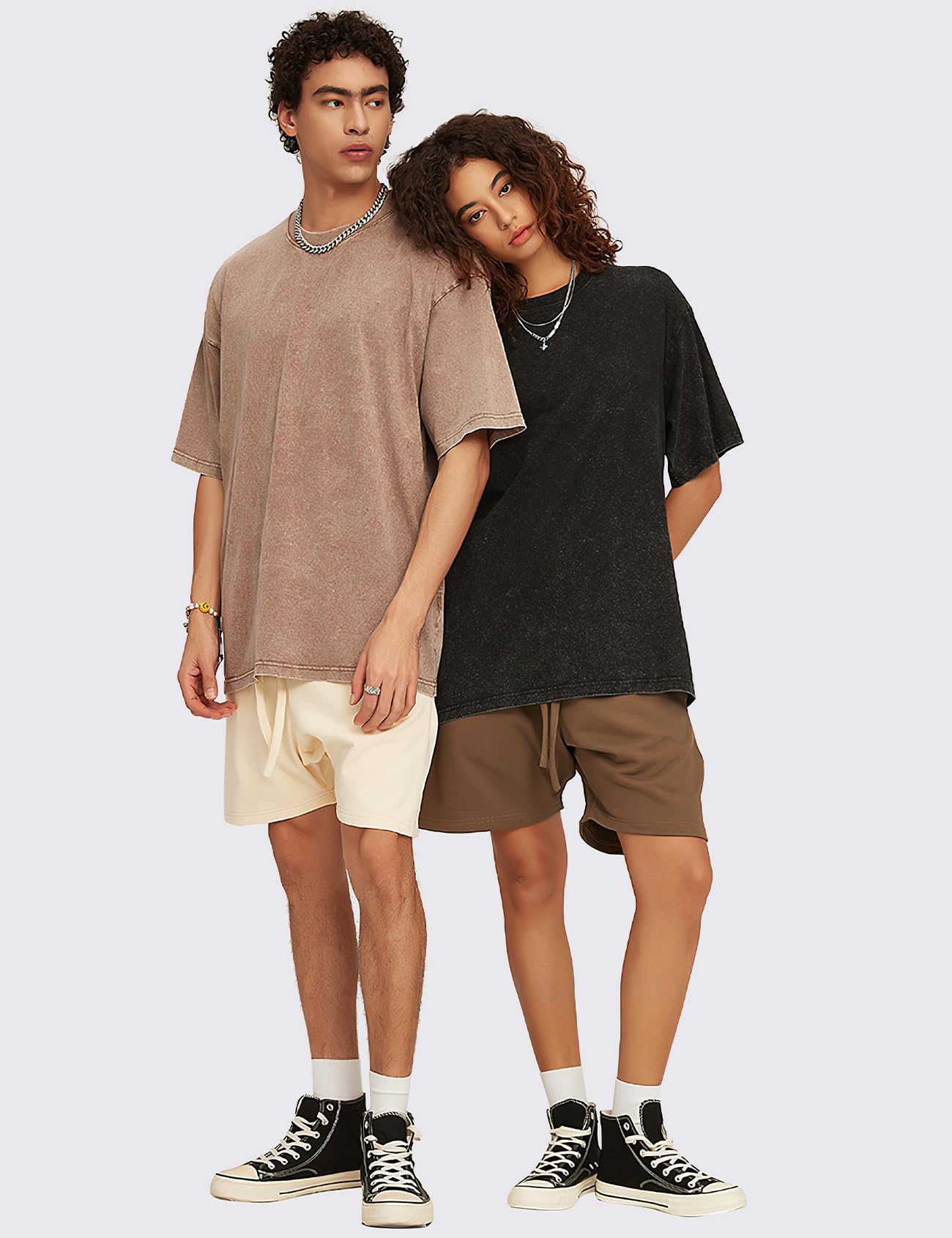 Eisctnd 4 Pack Men's Oversized T-Shirts