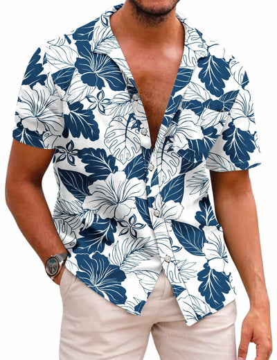 COOFANDY Mens Hawaiian Shirts Short Sleeve