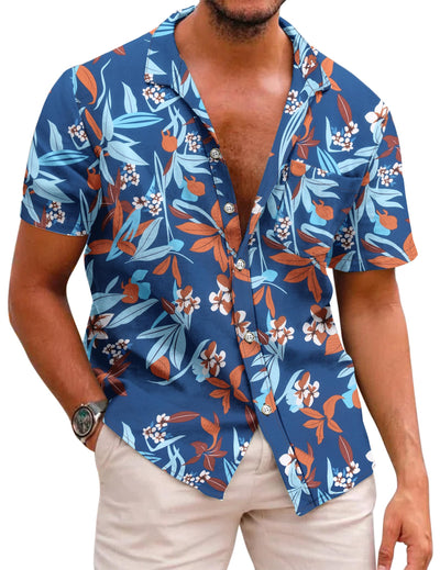 81YD33PWyOLCOOFANDY Mens Hawaiian Shirts Short Sleeve