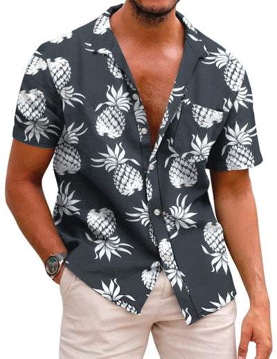 COOFANDY Mens Hawaiian Shirts Short Sleeve