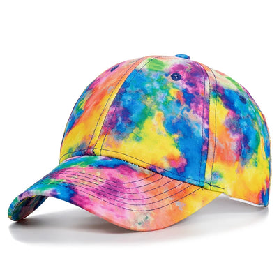 New Fashion Women Tie Dye Cap Multicolor