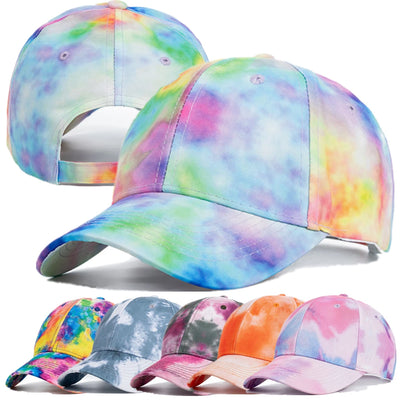 New Fashion Women Tie Dye Cap Multicolor