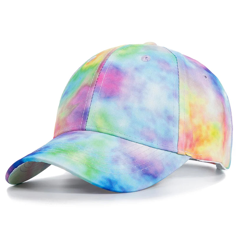 New Fashion Women Tie Dye Cap Multicolor