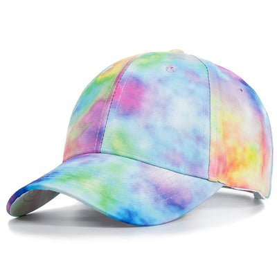 New Fashion Women Tie Dye Cap Multicolor