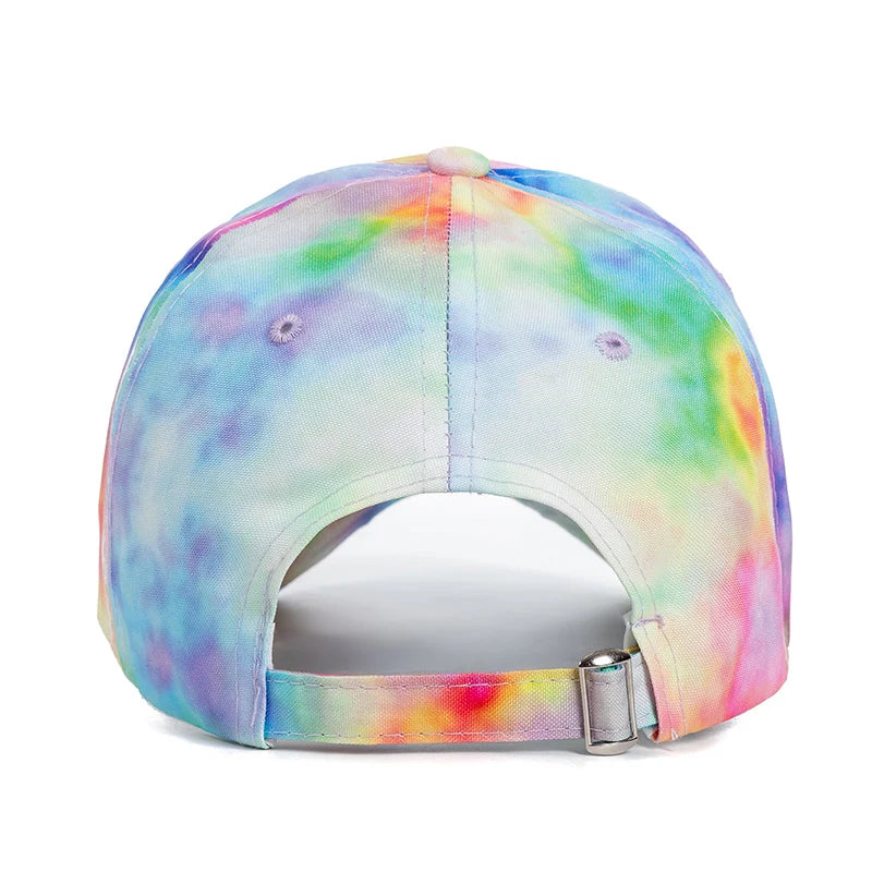 New Fashion Women Tie Dye Cap Multicolor
