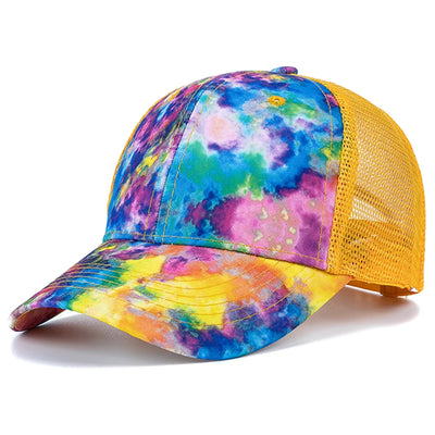 New Fashion Women Tie Dye Cap Multicolor