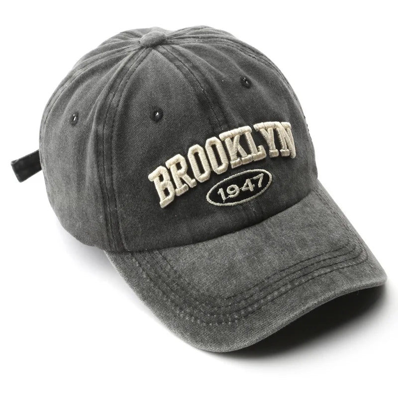 Retro brooklyn Letter Embroidery Baseball