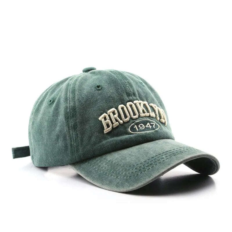 Retro brooklyn Letter Embroidery Baseball