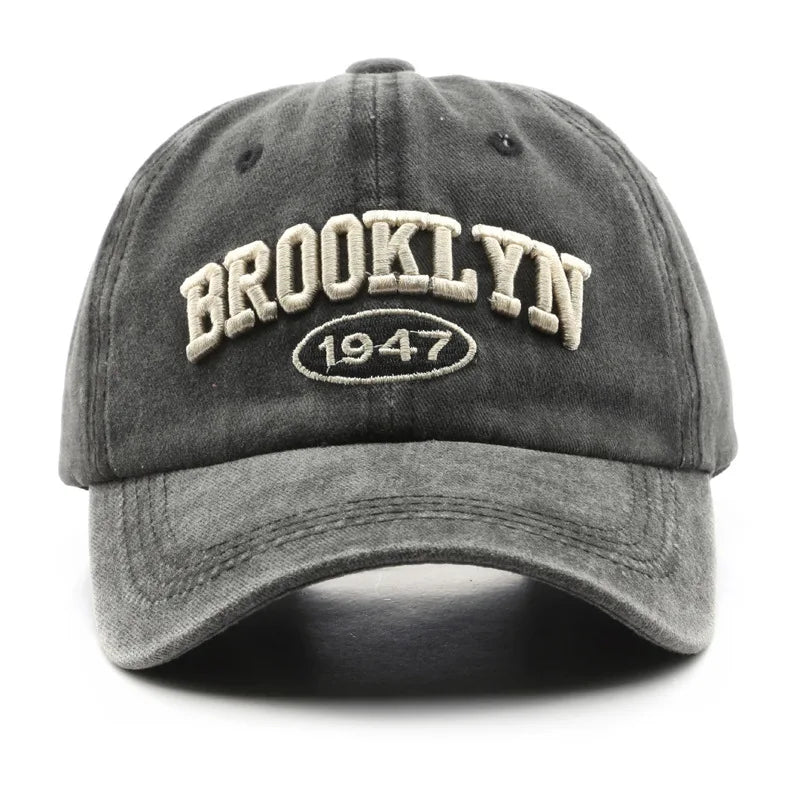Retro brooklyn Letter Embroidery Baseball