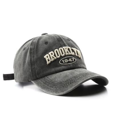 Retro brooklyn Letter Embroidery Baseball