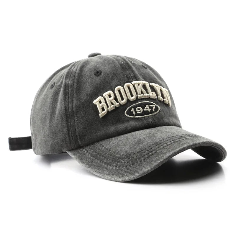 Retro brooklyn Letter Embroidery Baseball