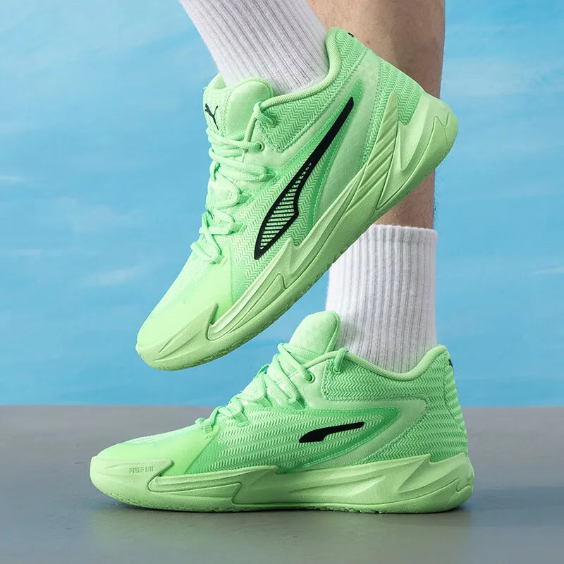 Nouvelles chaussures de sport Puma pour hommes et femmes pour la compétition, l'entraînement et le combat, chaussures de basket-ball absorbant les chocs 311353-04