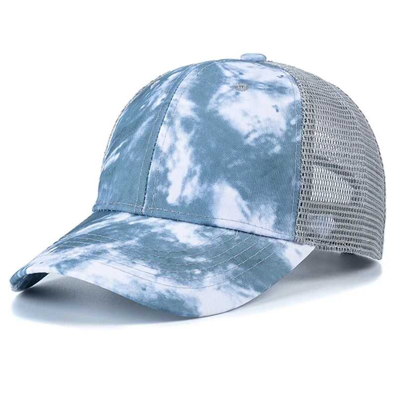 New Fashion Women Tie Dye Cap Multicolor