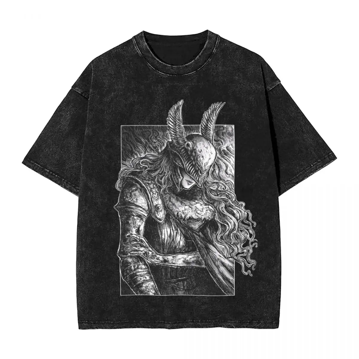 Elder T Shirts Hip Hop Washed 100 Cotton Harajuku T-Shirts