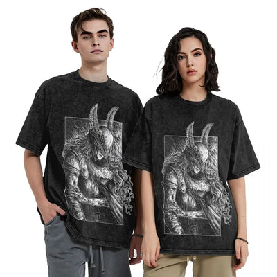 Elder T Shirts Hip Hop Washed 100 Cotton Harajuku T-Shirts