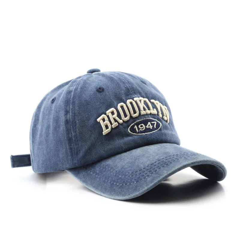 Retro brooklyn Letter Embroidery Baseball
